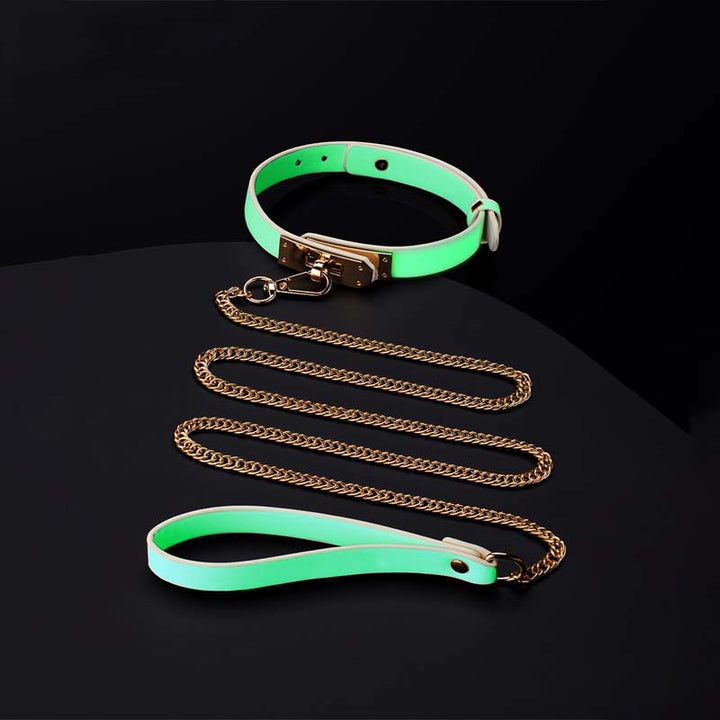 Yellow fire luminous collar